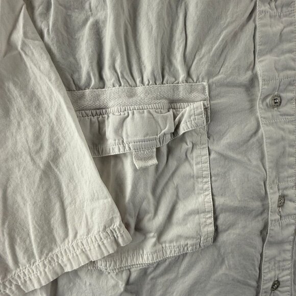 Quiksilver Loop Graphic Print All Cotton Camp Short Sleeve Medium White Casual - Picture 3 of 16